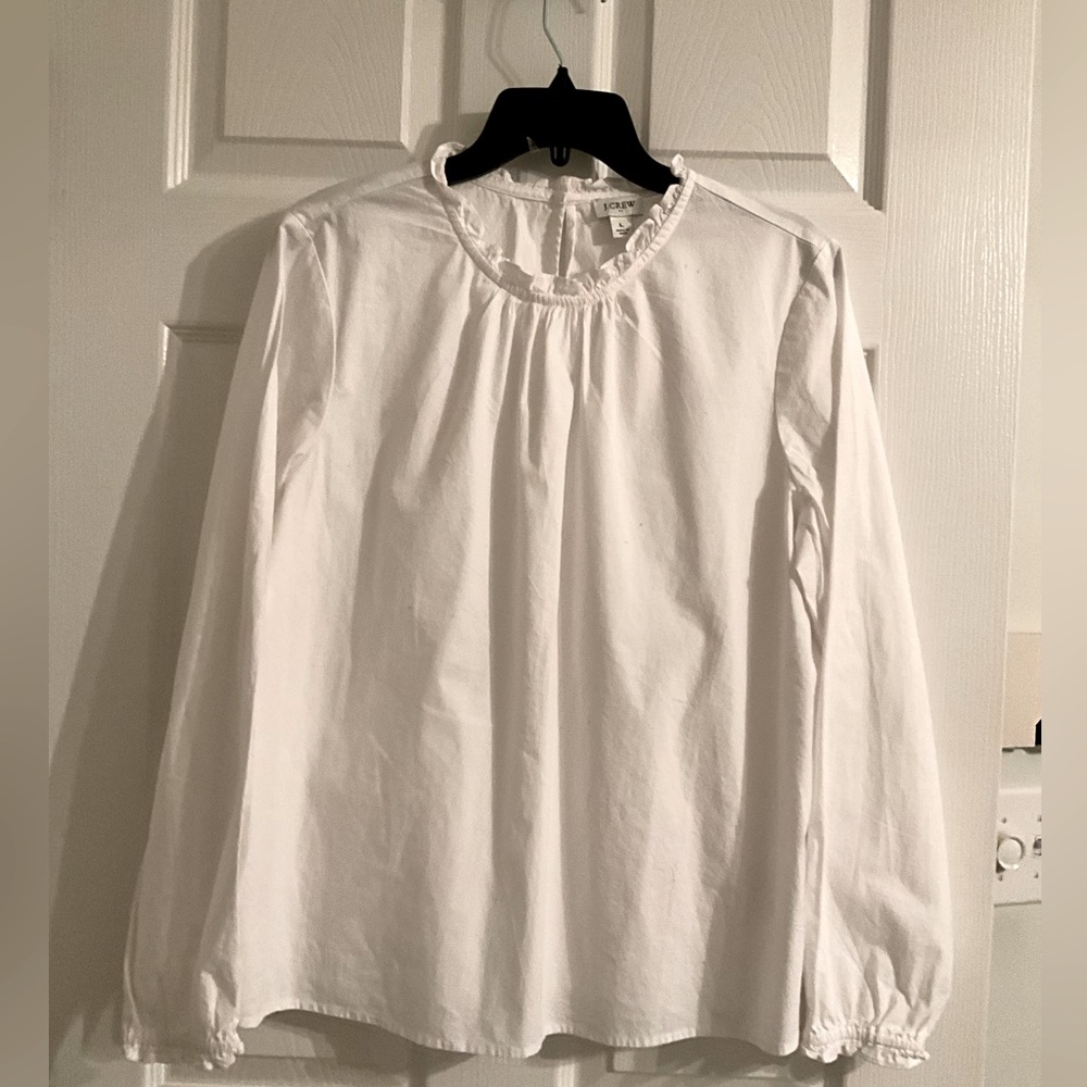J. Crew White Blouse